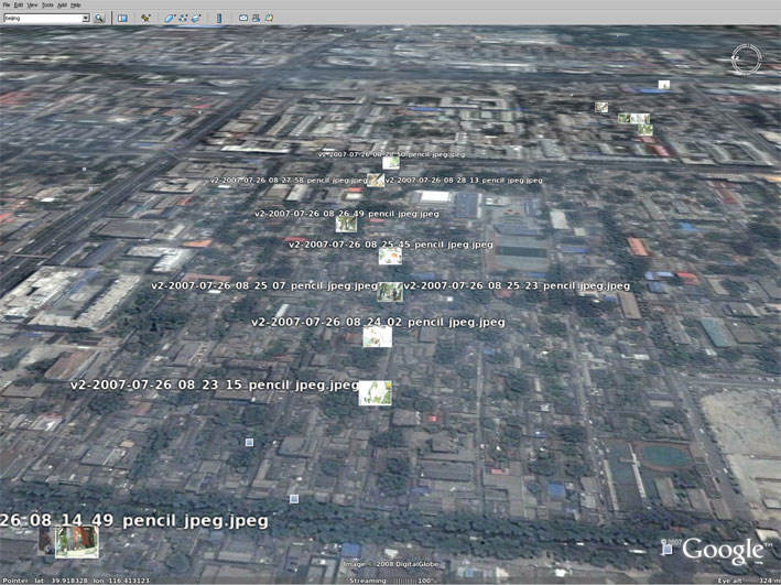 Frida V., hutong, google earth